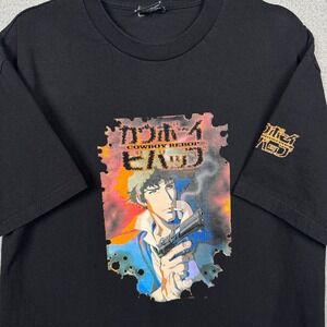 VTG‎ Cowboy Bebop Tshirt Men L Spike Spiegel Graphic Anime ODM RARE 90s Y2K